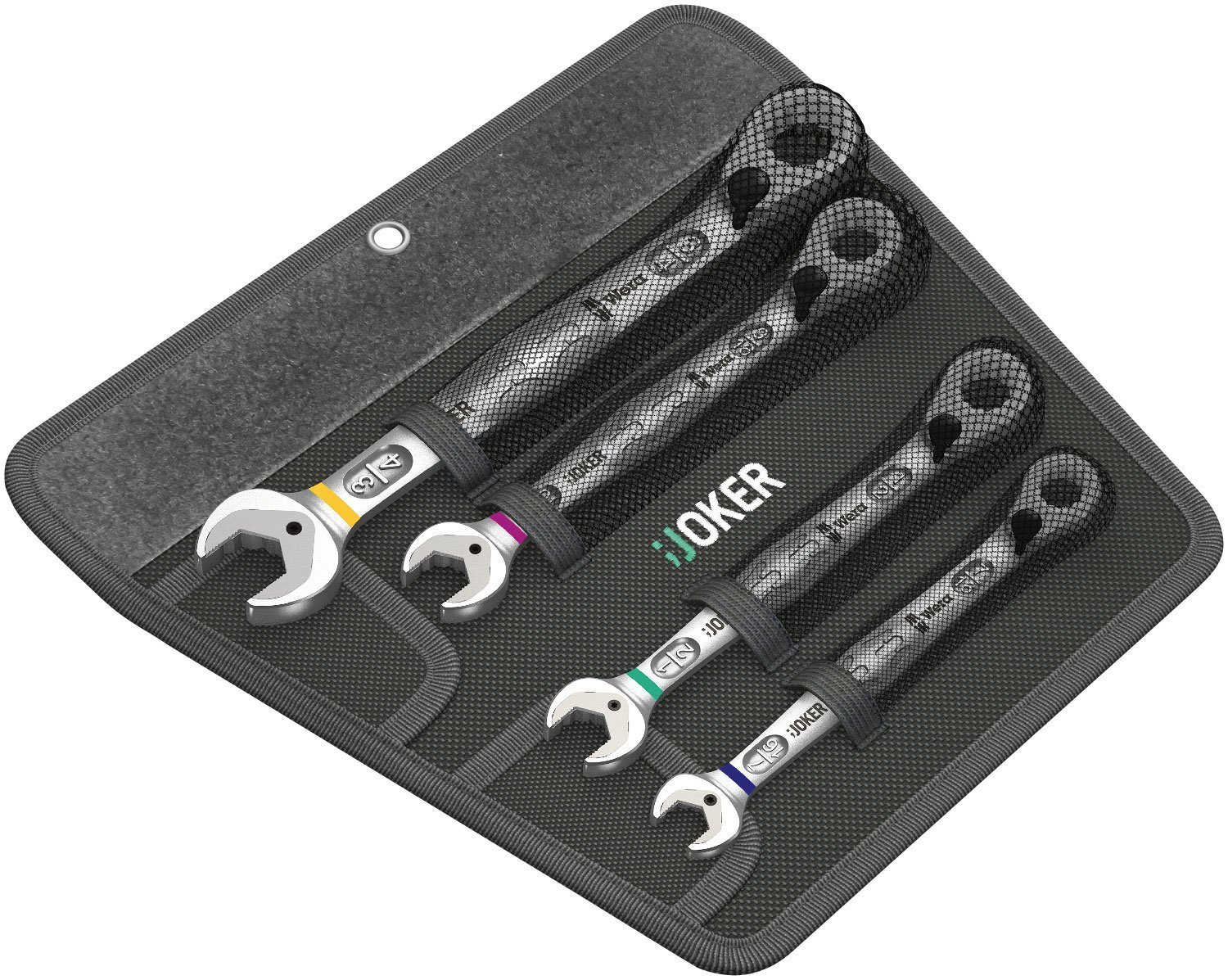 Wera 05020092001 Joker Ratchet Set of Imperial combination wrenches, 4