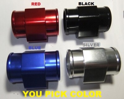 Inline Radiator Hose Temperature Switch Adapter 3/8'' NPT 1 1/2'' OD PICK COLOR *