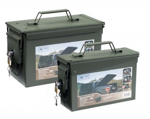 Munition Kiste abschließbar + Vorhängeschloss Metallkiste Transportkiste Metall
