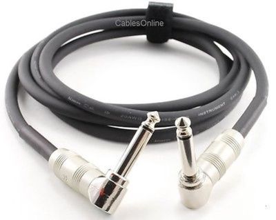 6ft. Kirlin 1/4" Mono Right-Angle Male/Male Instrument Cable, XR-6006KRR
