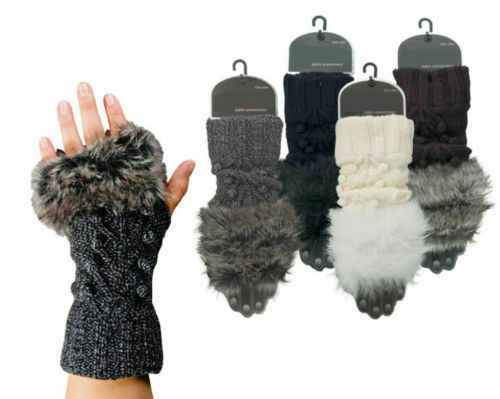 Fingerlose Damen-Handschuhe & -Fäustlinge Strick
