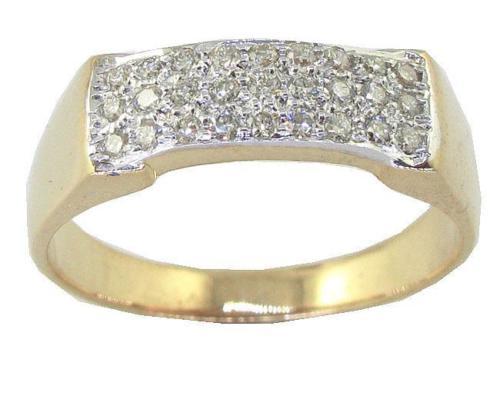 Diamond Yellow Gold 14k Rings for Men