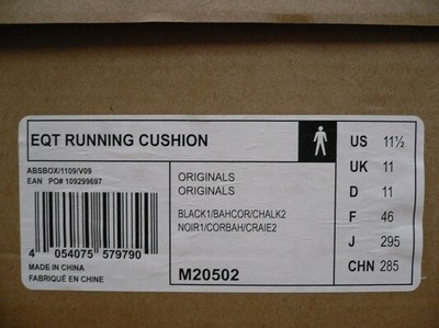 ADIDAS EQUIPMENT CUSHION BERLIN EUR 46 US 11,5 UK 11 EQT GUIDANCE SUPPORT ZX