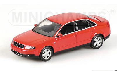 Audi A4 Limousine rot 2000 1:43 Minichamps Modellauto 430010102