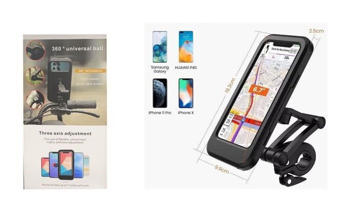 Supporto Bicicletta Universale Porta Cellulare Da Manubrio Bici Smartphone cir