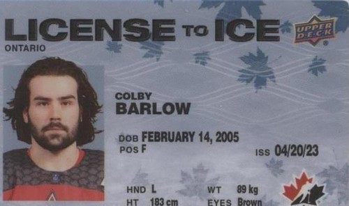 2023 Upper Deck Team Canada Juniors - Colby Barlow #LI-20