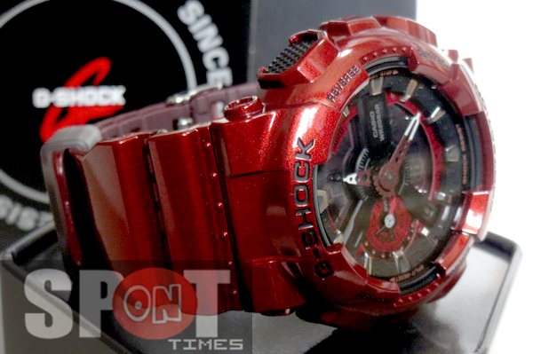 Pre-owned Casio G-shock Bold Metallic Hue Big Case Men's Watch Ga-110nm-4a