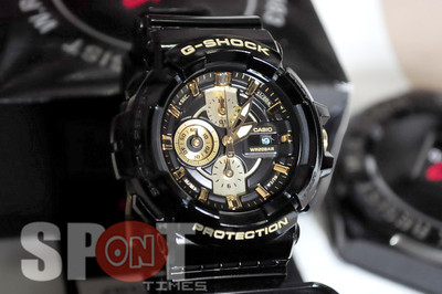 Casio G Shock Garish Black Gold Men s Watch GAC 100BR 1A