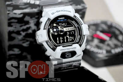 【人気完動美品】G-SHOCK G-LIDE GLS-8900CMカモフラグレー Casio G-Shock G-LIDE Camouflage Pattern Men's Watch GLS