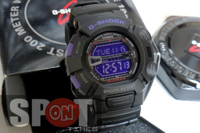 Pre-owned Casio G-shock Mudman World Time Alarm Watch G-9000bp-1d