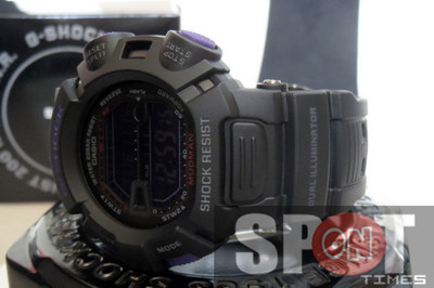 Pre-owned Casio G-shock Mudman World Time Alarm Watch G-9000bp-1d