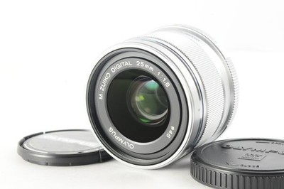 OLYMPUS M.ZUIKO DIGITAL 25mm F1.8 Silver Single Focal Length Lens