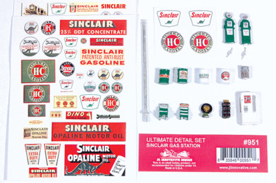 JL Innovative (HO-Scale) #951 Ultimate Detail Set SINCLAIR Gas Station - NIB