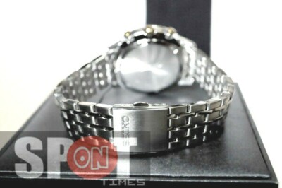 Pre-owned Seiko Chrono 100m Wr Quartz Men's Watch Snd723p1