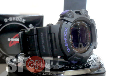 Pre-owned Casio G-shock Mudman World Time Alarm Watch G-9000bp-1d
