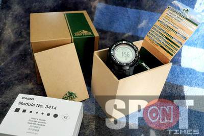 Pre-owned Casio Protrek Triple Sensor Multiband 6 Solar Men's Watch Prw-3000-1d Prw3000 1