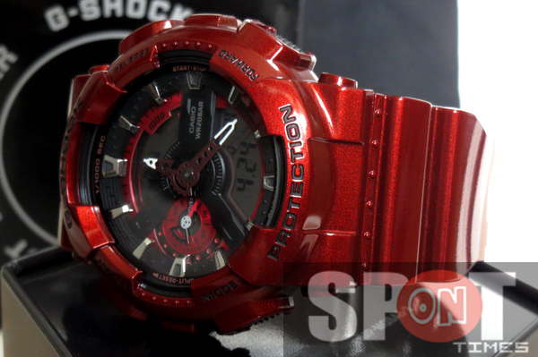 Pre-owned Casio G-shock Bold Metallic Hue Big Case Men's Watch Ga-110nm-4a