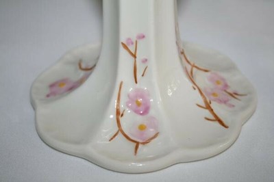 BELLEEK IRELAND 2001 Hand Crafted -Thorn- Candlesticks Set/2 NIB #928