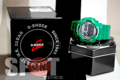 Pre-owned Casio G-shock Basic Classic Design Semi-glossy Band Men's Watch Gd-120ts-3