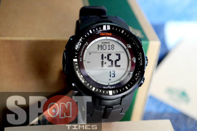 Pre-owned Casio Protrek Triple Sensor Multiband 6 Solar Men's Watch Prw-3000-1d Prw3000 1