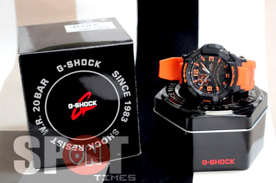 CASIO G-SHOCK GA-1000 5302 オレンジ/ブラック！ Casio G-Shock Aviation Series Gravity Orange Resin Band