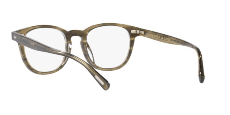 Pre-owned Oliver Peoples 0ov5480u Kisho 1735 Soft Olive Bark Green Unisex Eyeglasses In Clear