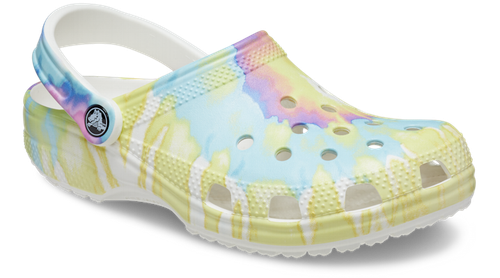 

Мужская и женская обувь Crocs — классические сабо с принтом «тай-дай», обувь без шнуровки для воды, Crocs Classic Clog