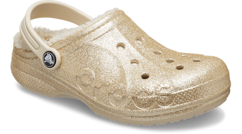 

Сабо Crocs с блестками на подкладке Baya для малышей, White - winter white