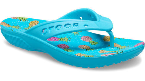 

Мужские и женские сандалии Crocs — шлепанцы с графическим рисунком Baya II, обувь для душа, Patterned - digital aqua / multi, Crocs Baya Flip