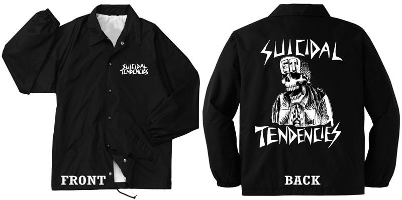 SUICIDAL TENDENCIES official ST FLIPSKULL WINDBREAKER JACKET