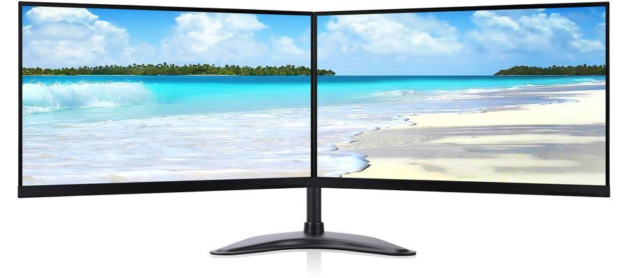 Dual Dell HP 22" 23" 24" 27" w/ Stand Cable VGA 1080p LCD Widescreen Monitor