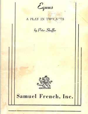 Equus: A Play in Two Acts - Paperback, by Peter Shaffer - Acceptable