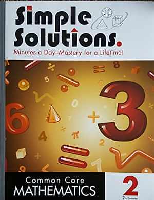 Simple Solutions Common Core Mathematics 2 - Paperback, by NANCY MCGRAW - Good o