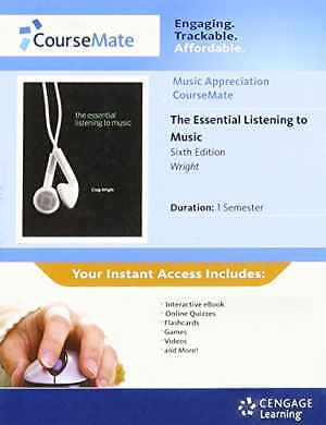 Course Mate: Ess.Of Listening to - Unknown Binding, by Cengage Learning - New a