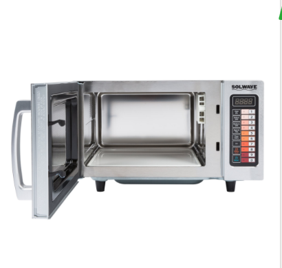 Solwave Stainless Steel Commercial Microwave Push Button Controls Resturant USA