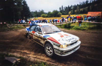 Mikael Ericsson Claes Bilstam, Mitsubishi Galant WRC Rally Car 1989 Old Photo
