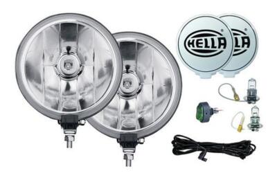 Hella 500FF Driving Lamp Kit 55W Round 6.42'' Dia Clear Lens 005750941
