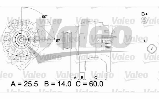 Valeo Alternateur 120a Pour Seat Ibiza 437317 - PiÃ¨Ces Auto Mister Auto