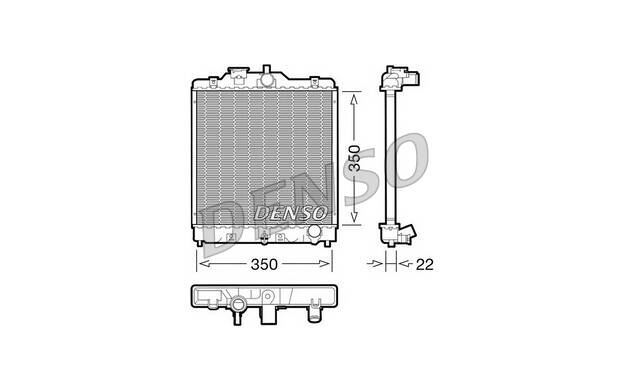 Denso Radiateur Pour Honda Crx Hr-V Civic Drm40003 - PiÃ¨Ces Auto Mister Auto