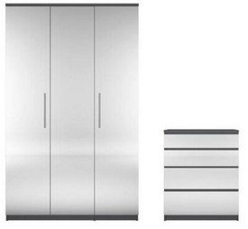 Prague Gloss Over Bed Unit White H 199 W 245 D 53 Cm Flat