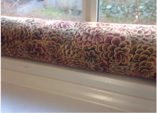 Door Window Draft Stopper Cedar Filled Draftstopper Energy Saving Pinecones