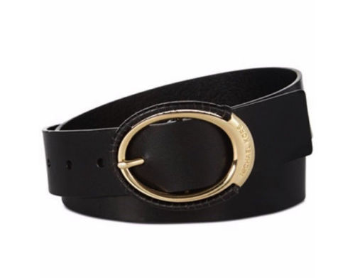 Black Leather Belts for Women