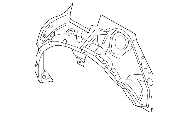 2013-2016 Mazda CX-5 OEM Rear Passenger Inner Wheelhouse KDY3-70-11YD