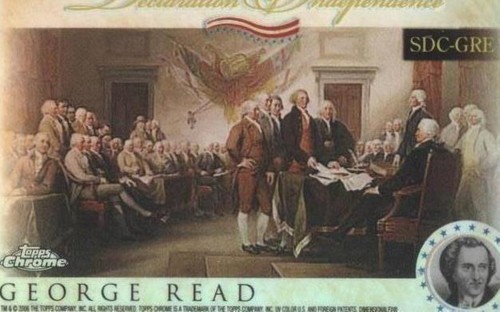 2006 Topps Chrome - George Read #SDC-GRE