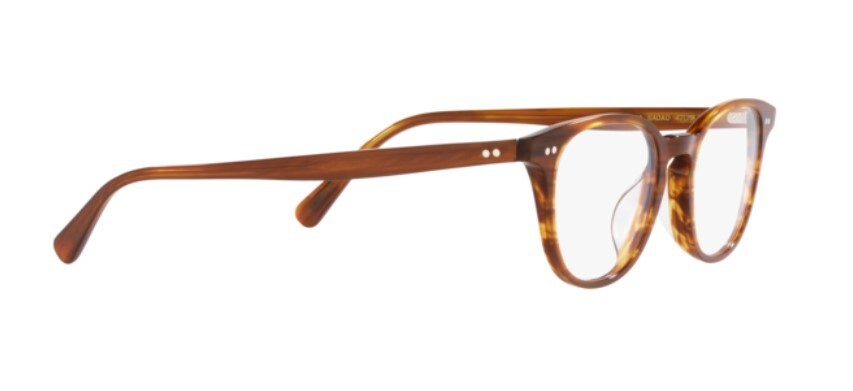Pre-owned Oliver Peoples 0ov5481u Sadao 1733 Red Mahogany Brown Pillow Unisex Eyeglasses In Clear