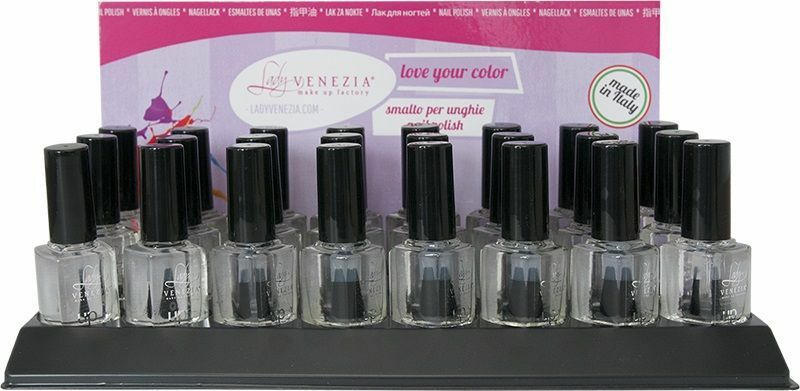 Confezione 24 Smalti Smalto Per Unghie Venezia Trasparente 001 Manicure hmj