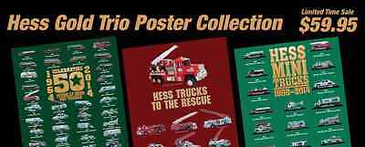 Hess Toy Truck Posters: The Complete Trio Collection FREE SHIPPING!