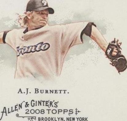 2008 Topps Allen & Ginter's - A. J. Burnett #23