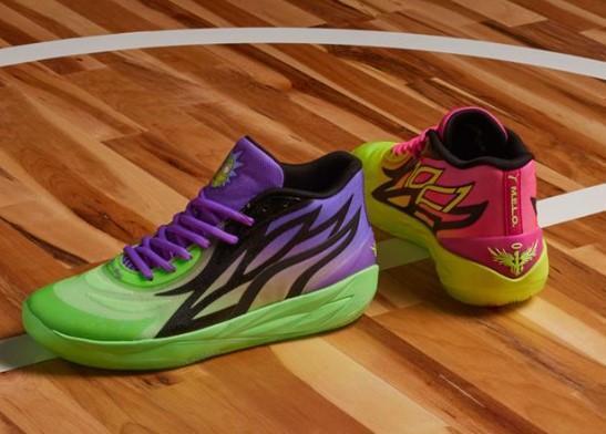 Pre-owned Puma X Lamelo Ball Mb.02 Rick & Morty 377411-02 Men's Size In Multicolor