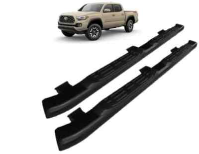 Genuine Toyota Tacoma Access Cab Black Oval Tube Steps PT767